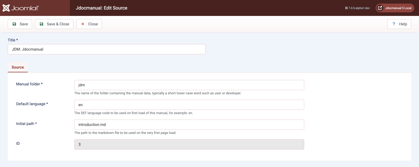 screenshot of a manual edit page